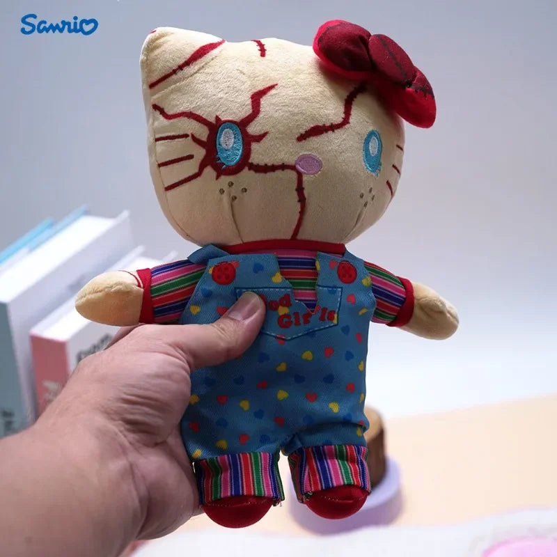 Sanrio Hello Kitty Halloween Bridal Stuffed Plush Toy Clown Resurrected Ghost Baby Collection Toy Festival Gift