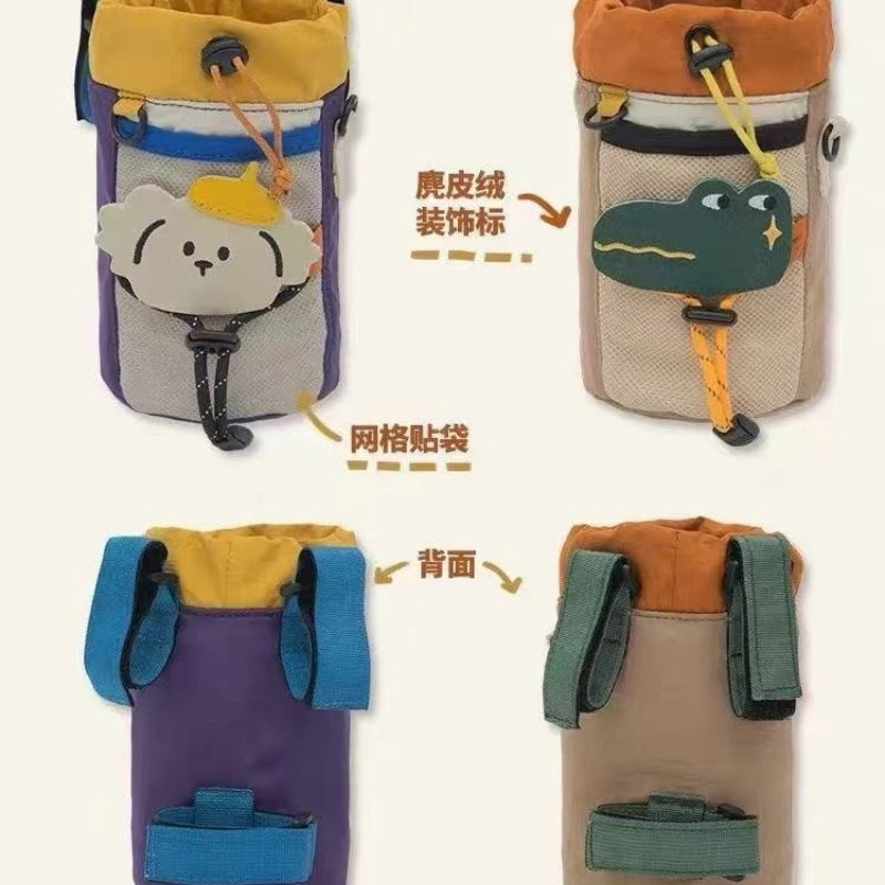 Bicycle Water Bottle Bag, Tote Bag, Cartoon Riding Equipment Mountain Bag, Road Bike Front Bag Accessories Bicycle Bags Panniers
