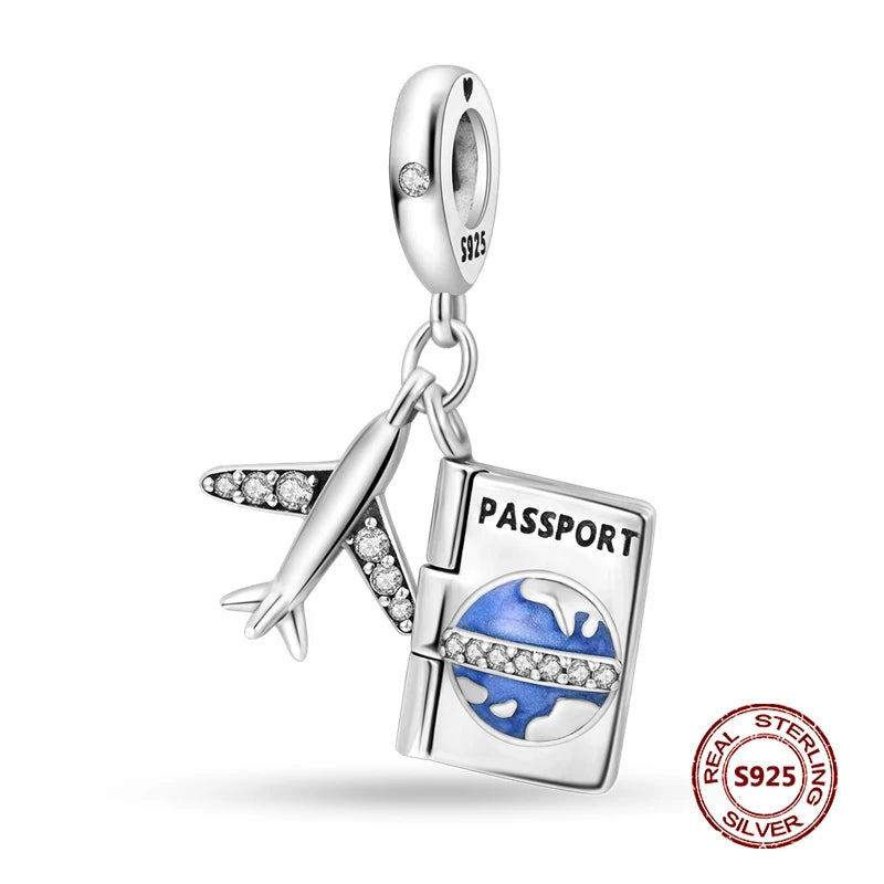 925 Sterling Silver Strawberry Turtle Owl Charm Beads Suitable For Original Bracelet Women DIY Jewelry Making Birthday Gifts