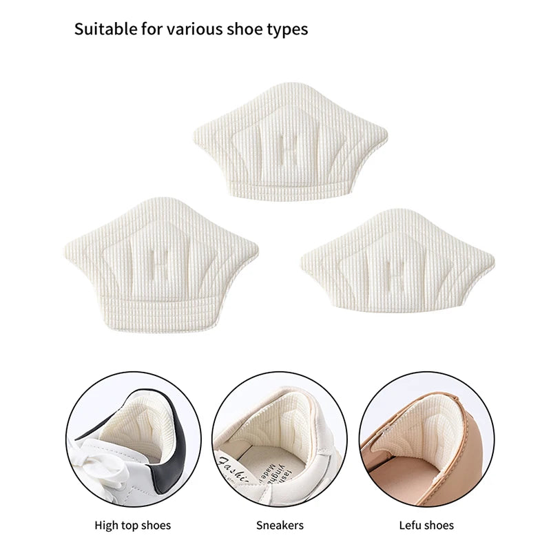 3pairs/6pairs Insoles Patch Heel Pads for Sport Shoes Back Sticker Adjustable Size Antiwear Feet Pad Cushion Insert Insole