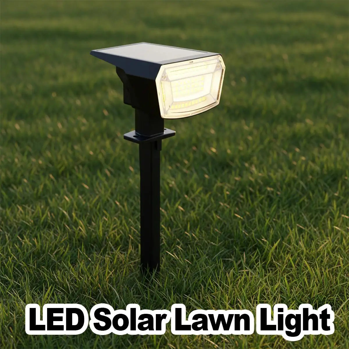 Solar Led Spotlight Landscape Lamp Outdoor Lights Garden Adjustable Walkway Powered Yard Waterproof Spike Warm White Stake Lawn