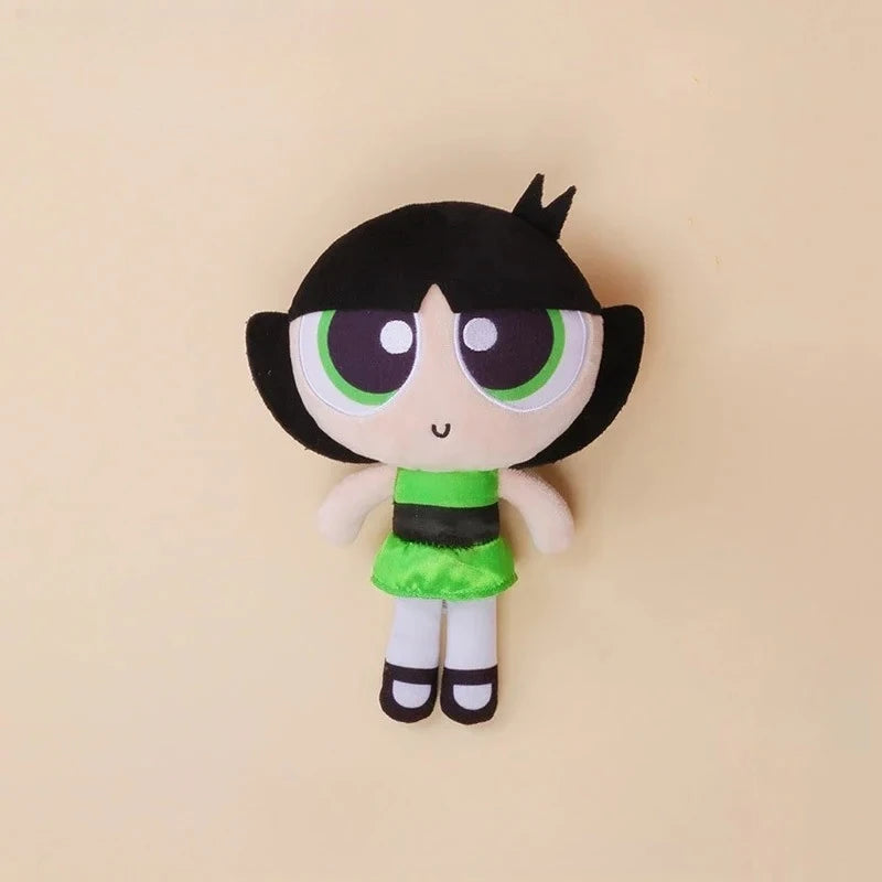 Plush Doll Powerpuff Girls Stuffed Toy Kawaii Cartoon Buttercup Bubbles Blossom Plush Anime Toys Bedroom Sofa Decoration Gifts