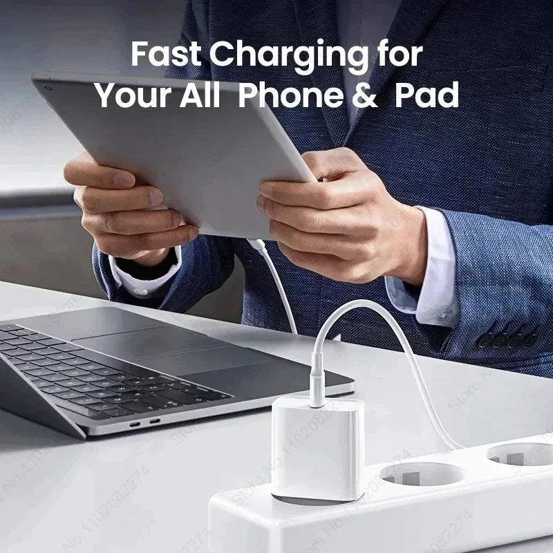 20W For iPhone USB C Fast Charger For iPhone 15 14 13 12 11 16 Pro Max 8 Plus PD Charger Type C Quick Charging Cable Accessories