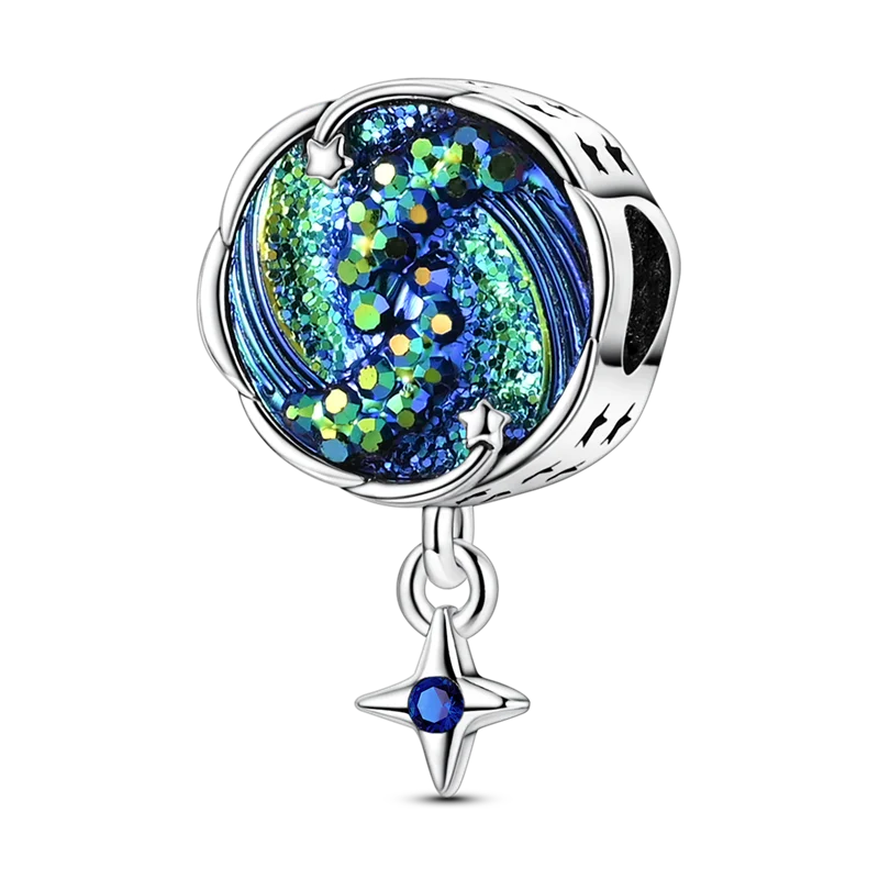 Original Charms Bead 925 Sterling Silver Inlaid Zirconium Bowknot Love Heart Balloon Pendants Fit Bracelet DIY Jewelry Marking