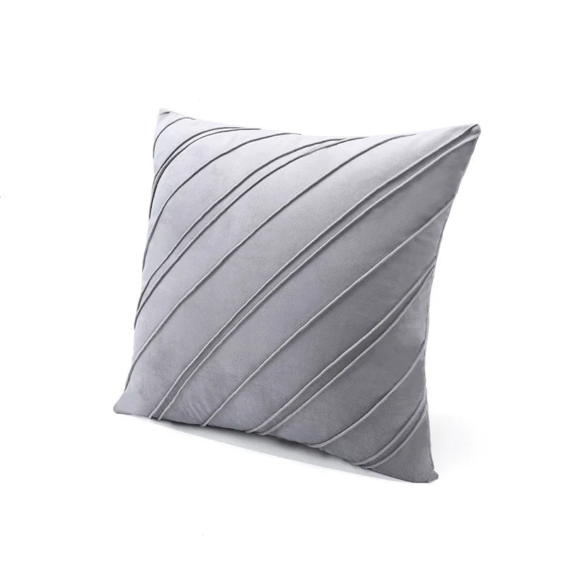 1PC Solid colour velvet plaid pillow set sofa cushion office lumbar cushion lumbar protection Dutch velvet bedside cushions