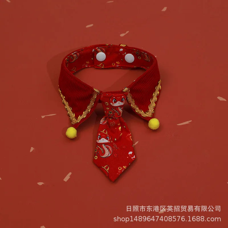 Pet Halloween Tie Pet Christmas Collar Tie Bib Cat New Year Cat Decoration Dog Accessories for Small Dogs
