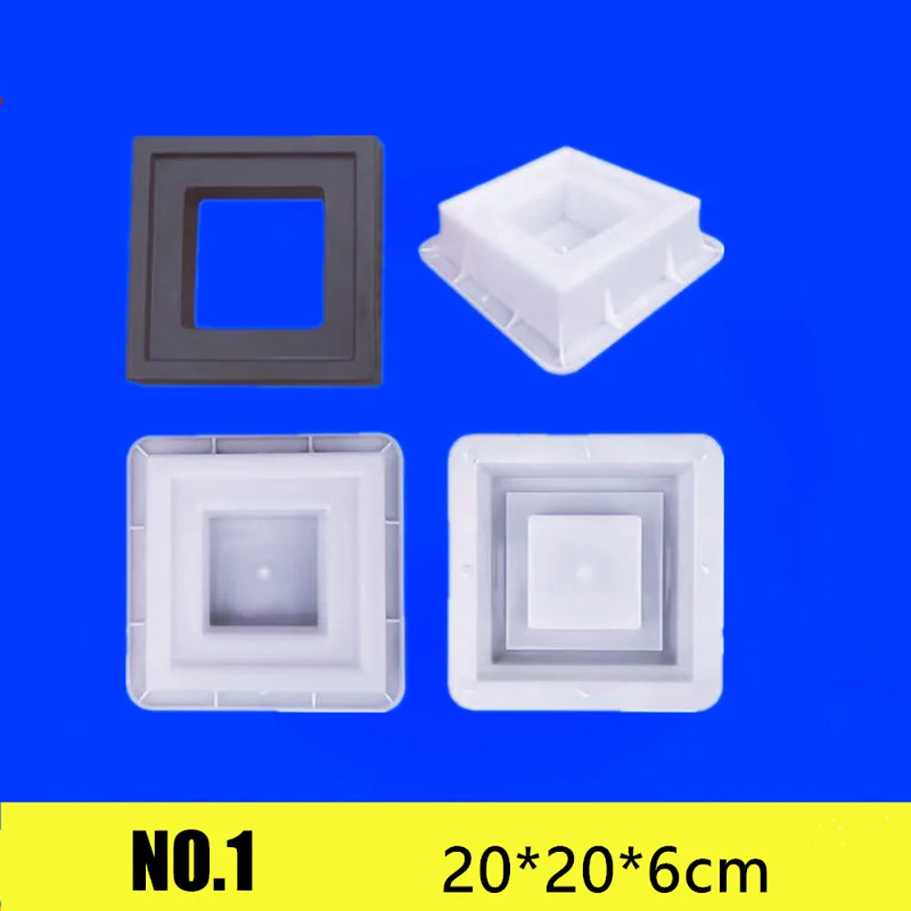 Home Garden Floor Road Cement Hollow Brick Path Mold  Reusable DIY Plastic Decorative Openwork Garden Background Wall Mold