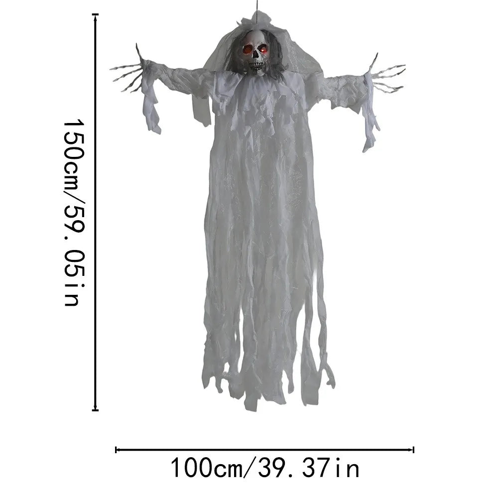 Halloween Yard Scary Decoration Horror Ghost Glowing With Scary Sounds And Glowing Eyes Outdoor Bar Haunted House Party Decor