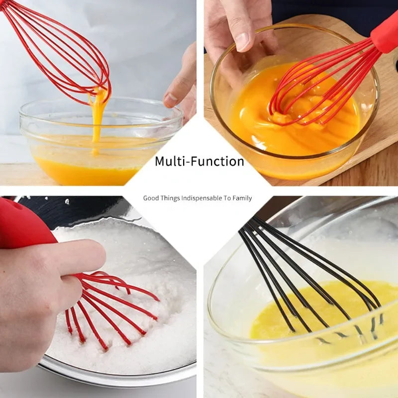 26/30cm Long Handle Hand Mixer Kitchen Household Egg Whisk Egg Stiring Milk Cream Hand Blender Baking Cooking Tool Accessories