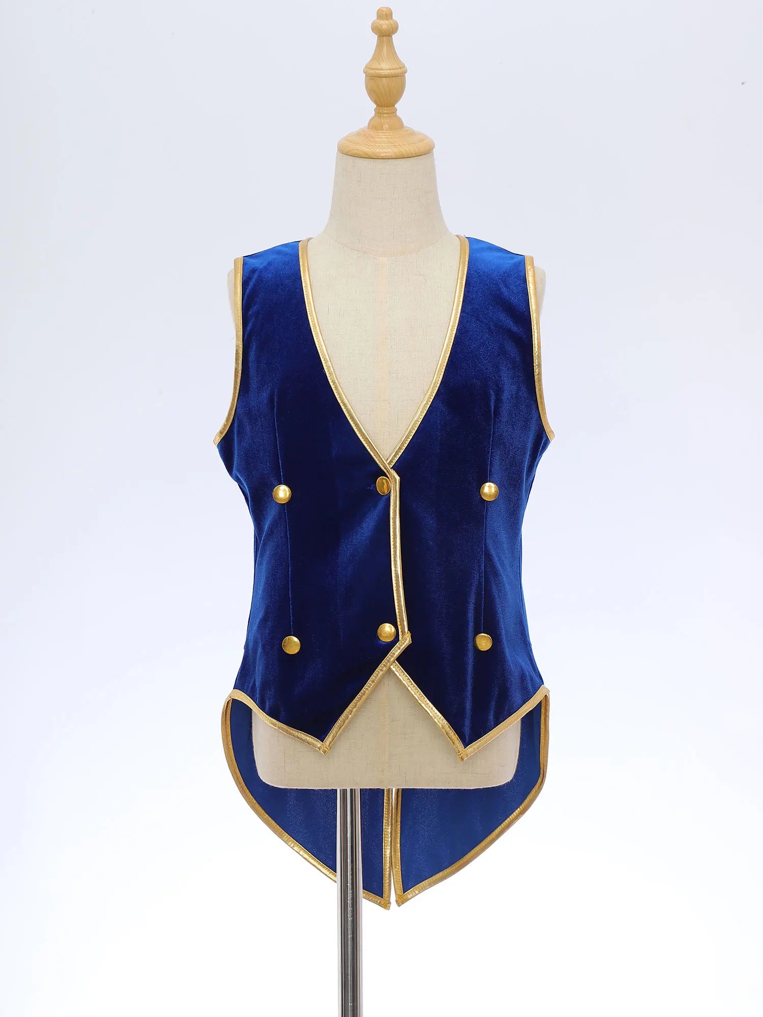 Kids Boys Medieval Renaissance Vintage Velvet Tailcoat Steampunk Victorian Gentleman Tuxedo Vest Halloween Party Fancy Dress Up