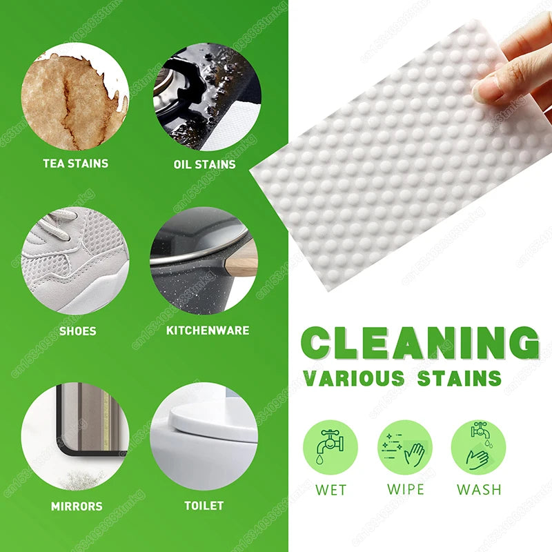 30/60PCS Melamine Sponge Sheets 4x Compression Cleaning Sponge Eraser Sheets Kitchen Bathroom Glass Cleaning Wipes Sponge Sheets