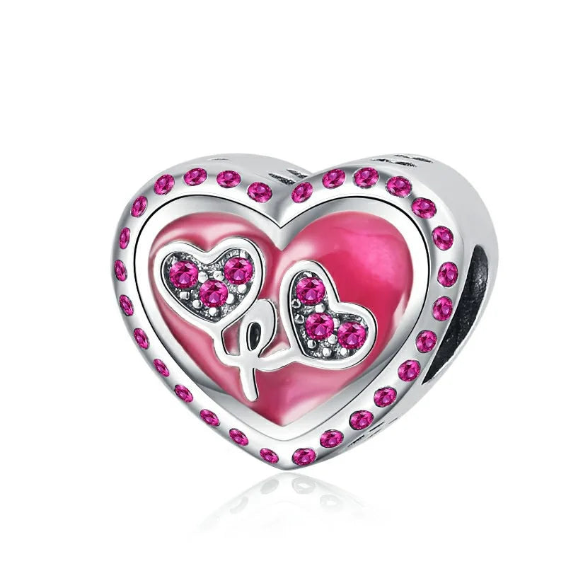 Valentine's Day Charm An Arrow Pierces The Heart Pendant Forever Love Bead Fit Original Bracelet DIY Accessories Jewelry Gift