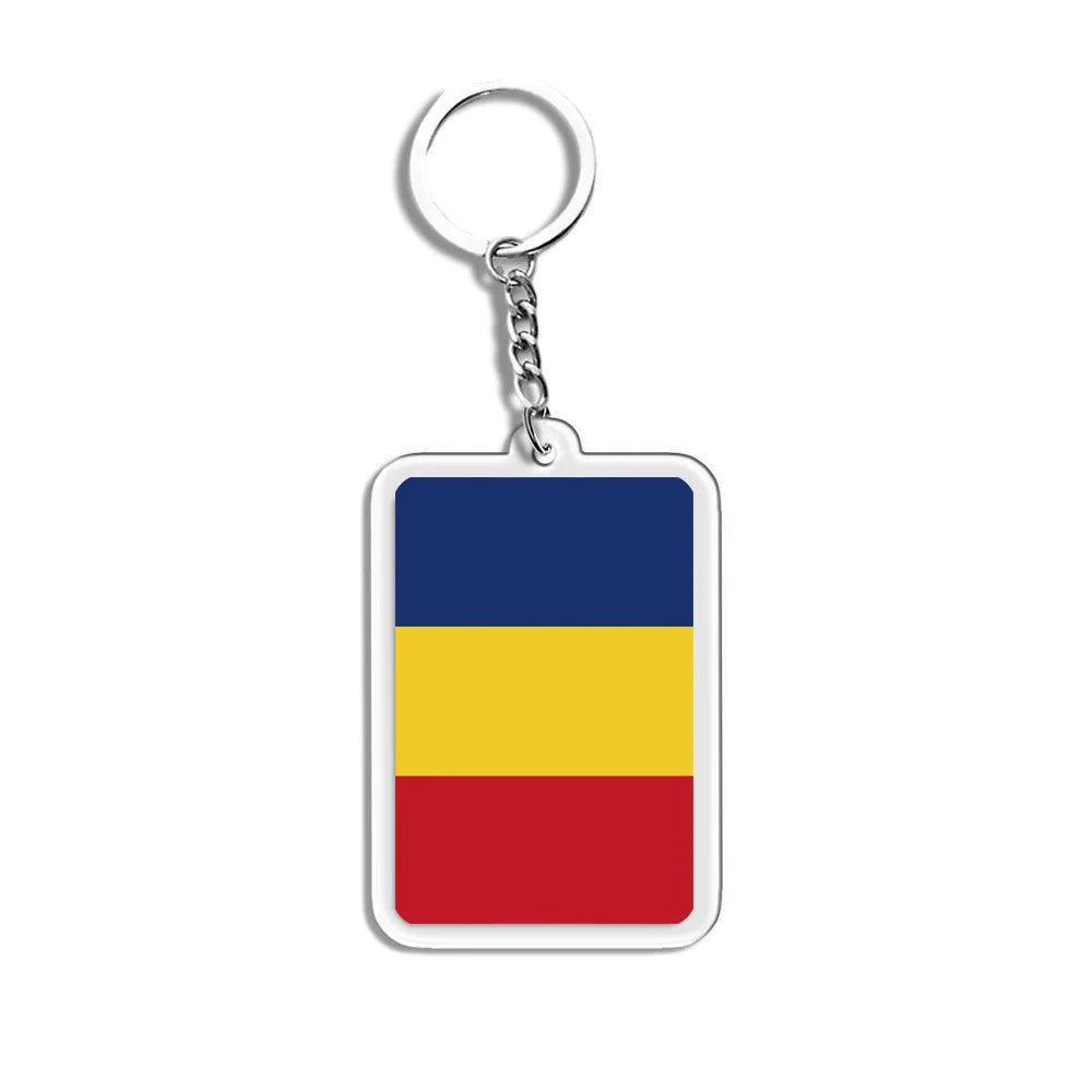 National Flag Keychain Serbia Spain Argentina USA Brazil France Portugal Denmark Poland Tunisia Flags Football Keyring Gifts
