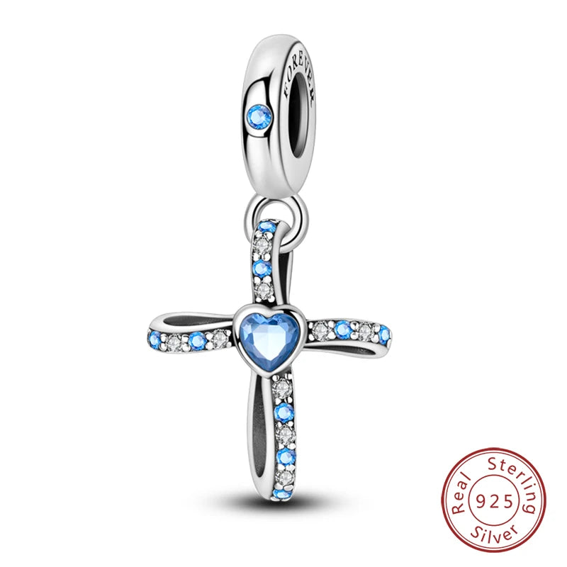 100% Real 925 Sterling Silver Classic Devil's Eye Charms Beads For Women Fit Original Qikaola Bracelets Fine DIY Jewelry Making