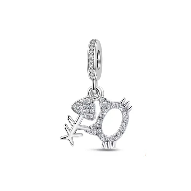 Animals Series Charms 925 Silver fortune Cat Pets Fit 925 Original Bracelet Necklace DIY Pendants Fashion Jewelry For Woman
