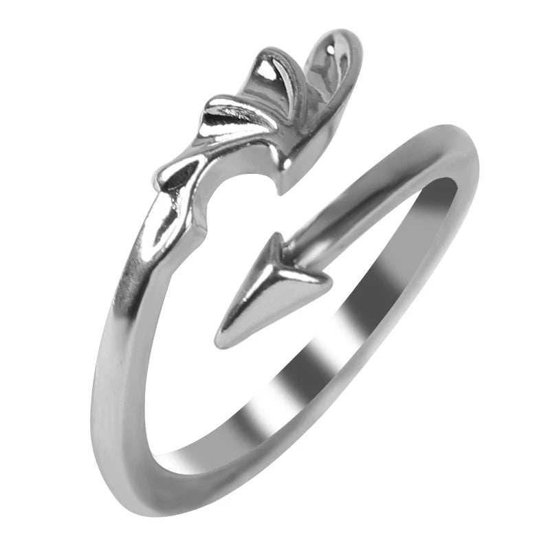 Punk Alien Ring Alloy Men's and Women's Jewelry Halloween Party Birthday Gift Fashion Decoration Finger Accessories 2024 trend