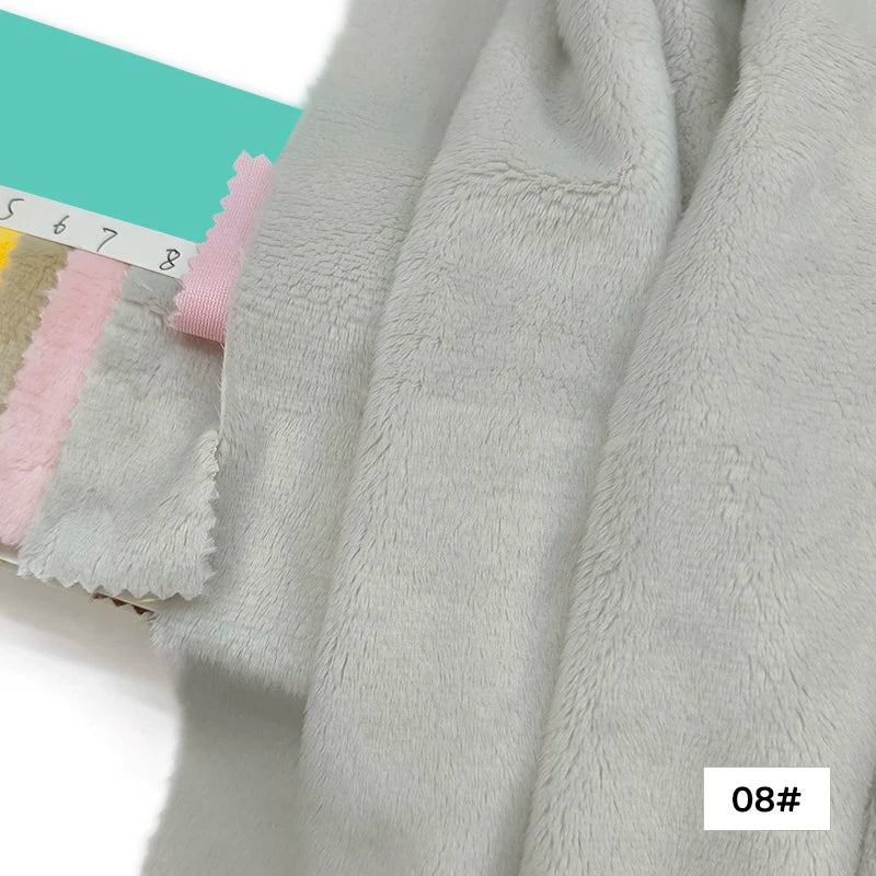 Plush Fabric 5mm Pile Length 100 Polyester 100 Colors Can Be Choose Hair Material For Popular Cotton Dolls DIY Handmade Fabric