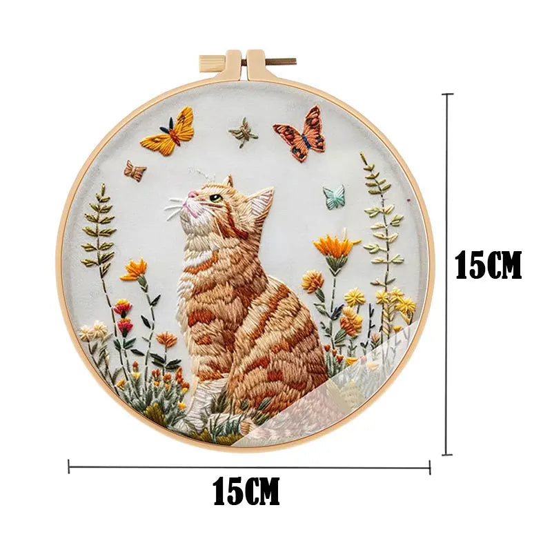 New Christmas Embroidery Kit DIY Embroidery Kit with All the Materials Included Santa Gift Home Decor