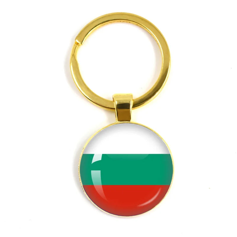 European National Flags, Albania, Andorra, Belarus, Belgium, Bosnia and Herzegovina, Bulgaria, Croatia, Popular Key Chain
