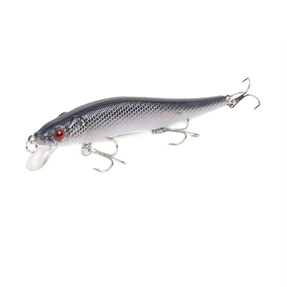 1Pcs Fishing Lure 115mm/14g Minnow Crankbait Wobblers 3D Eyes Perch Artificial Bait Pike Carp Bait Swim Bait Fishing Pesca