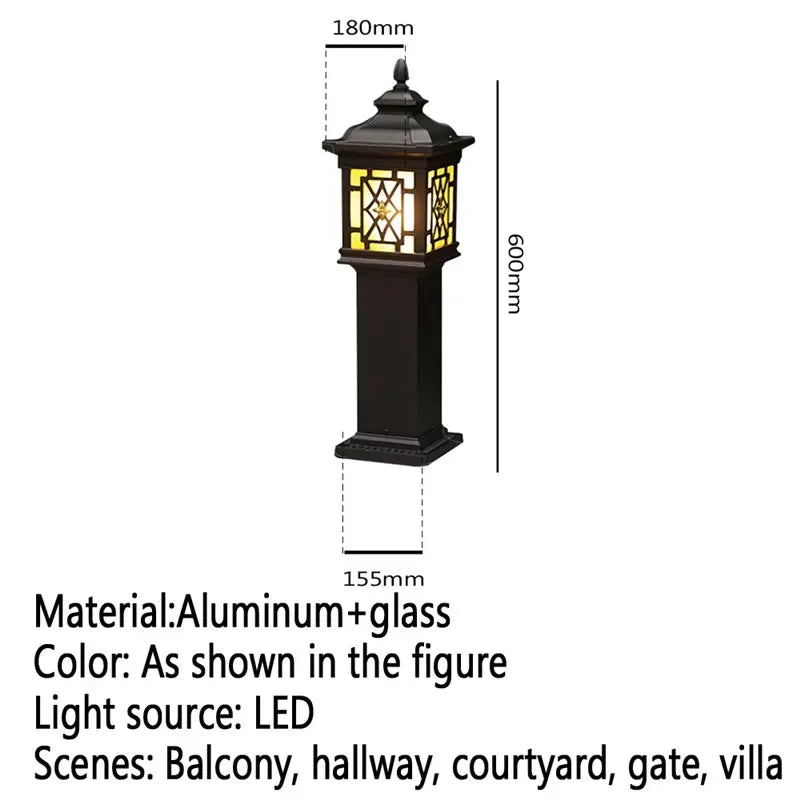 GISELLE Contemporary Outdoor Lawn Lamp LED Electric Waterproof Villa Garden Courtyard District Residential Quarters Lawn Lamp ﻿