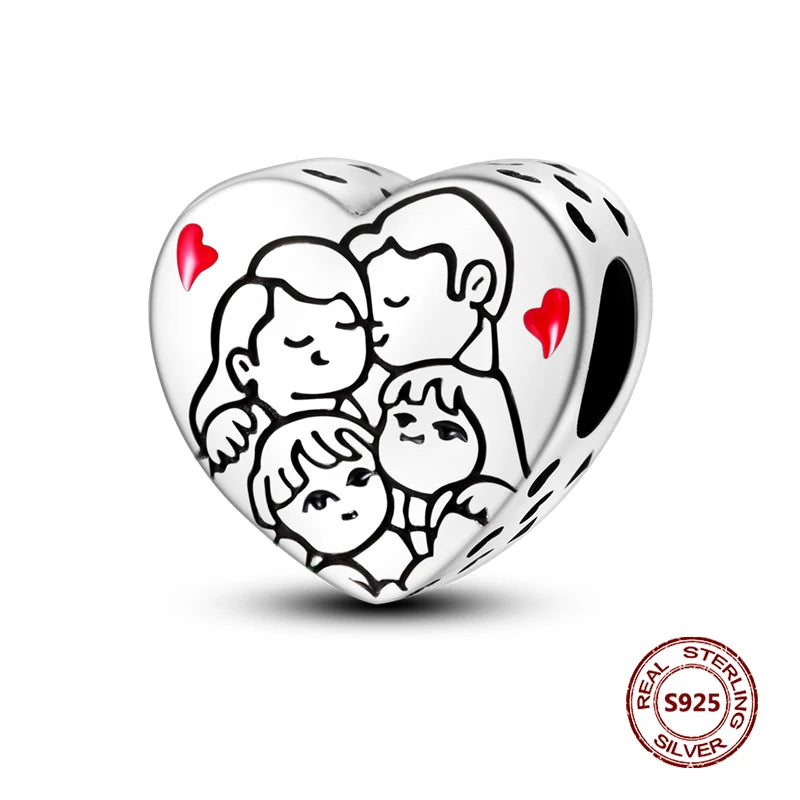 925 Sterling Silver Strawberry Turtle Owl Charm Beads Suitable For Original Bracelet Women DIY Jewelry Making Birthday Gifts