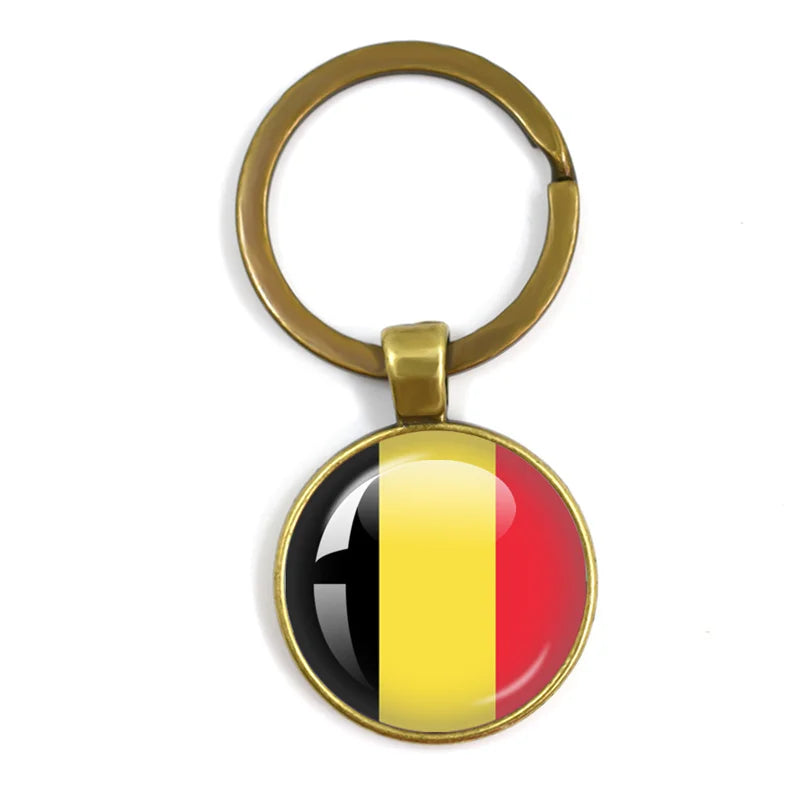 European National Flags, Albania, Andorra, Belarus, Belgium, Bosnia and Herzegovina, Bulgaria, Croatia, Popular Key Chain