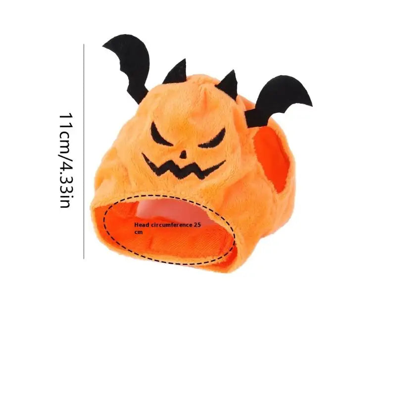 1Pcs Cute Pet Halloween Dog Cat Costume Small Dogs Cat Cosplay Bat Pumpkin Headgear Hat Pet Supplies