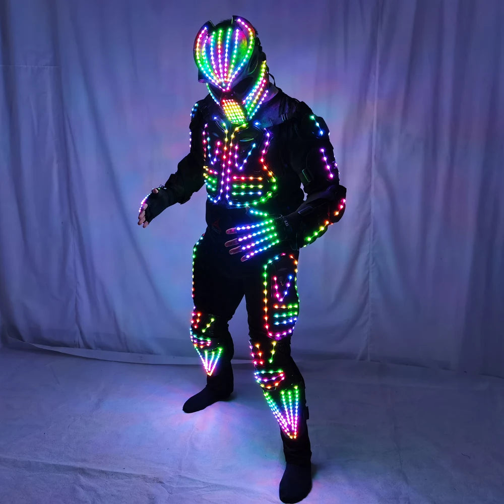 Future LED Robot Dance Suit Festival Celebrate Prom Party Music Show Costume Dancer Show Club Dress