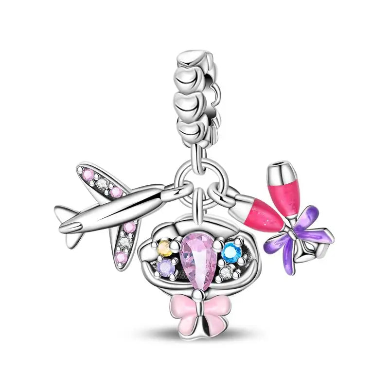 925 Sterling Silver Crab Beach Ocean Vacation Beads 3mm DIY Holiday Fine Jewelry Gift Making