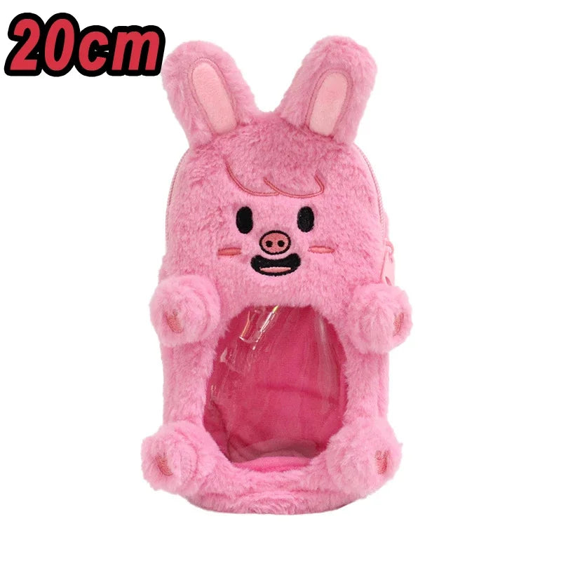 Kpop SKZOO Pencil Case Plush Stay Kids Keychain Plush Kpop Plush Toy Seoul FM Week Cloak Doll Magic School Kid Fan Birthday Gift