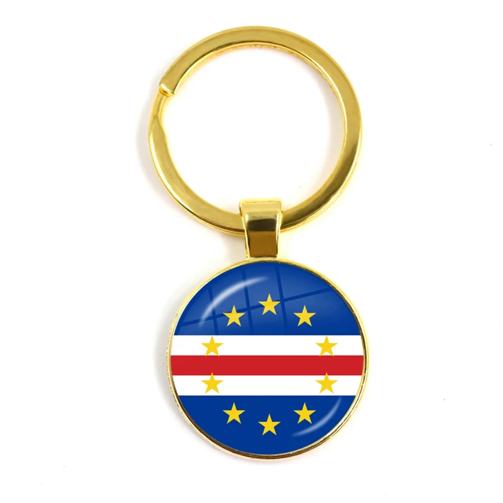 South Africa,Mozambique,Liberia,Cameroon,Cape Verde,Papua New Guinea,Algeria,Belgium,Portugal National Flag Keychains For Gift