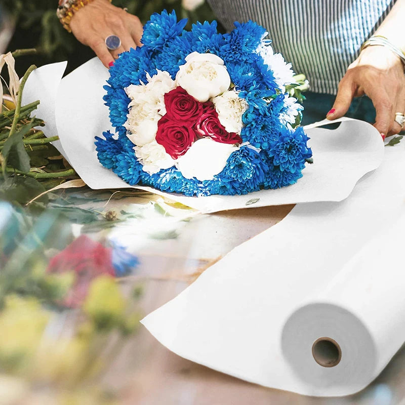 White Wrapping Paper Craft Paper Kraft Paper Roll Bulletin Board Paper Roll,Kids Art Supplies,Halloween Decor,DIY Christmas