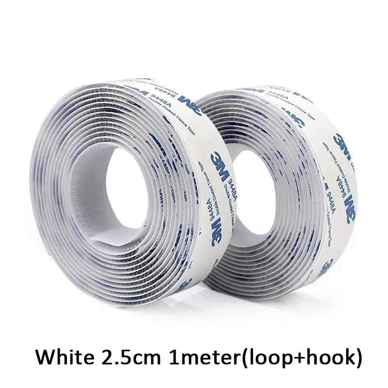 1M Extra Strong Self Adhesive Hook and Loop Fastener Tape Nylon Sticker Self Adhesive Strips DIY Craft 16/20/25/30/35/50mm