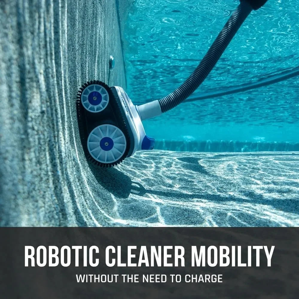 BEST SALE-Sale TracVac Lightweight Automatic Suction Vacuum Cleaner with Hose and Valve for In Ground Swimming Pool Maintenance,