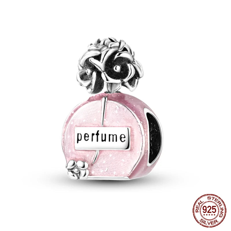 Fit Qikaola 925 Original Bracelet Fashion Bee Astronaut Eiffel Tower 925 Silver Charms Beads Fine DIY Birthday Jewelry For Women