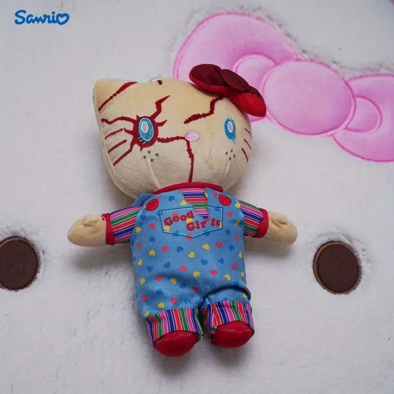 Sanrio Hello Kitty Halloween Bridal Stuffed Plush Toy Clown Resurrected Ghost Baby Collection Toy Festival Gift