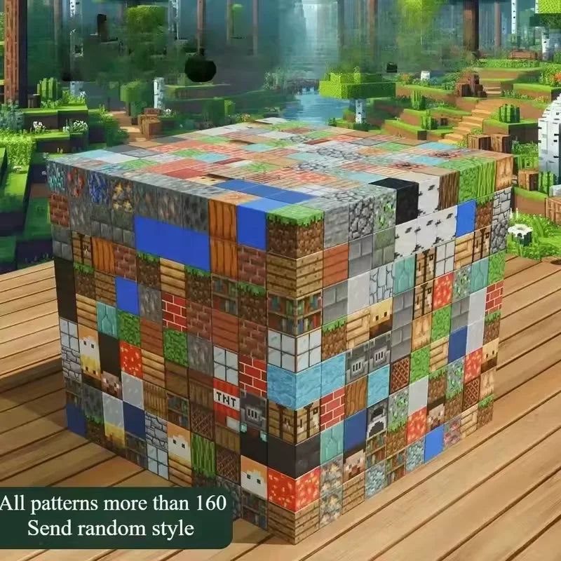 NEW TNT Building Blocks Storage Box, Magnetic Building Blocks Toy Building Block Set Children's DIY Assembly Toy Building Blocks