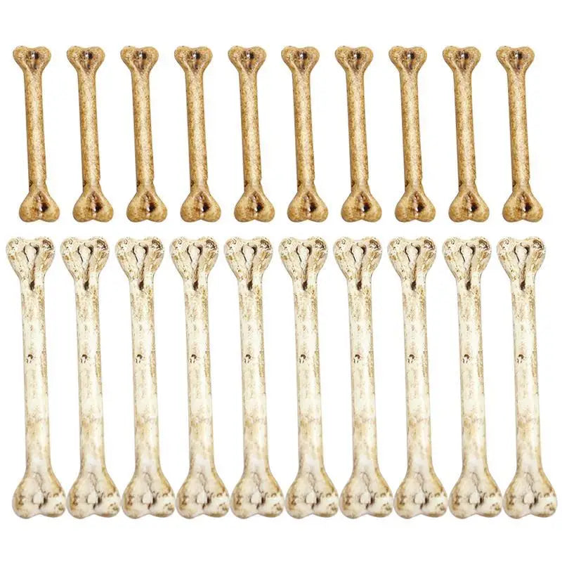 20pcs Highly Halloween Toys Multi-functional Fake Bones DIY Hanging Bone Charm Halloween Prop Halloween Bones for DIY