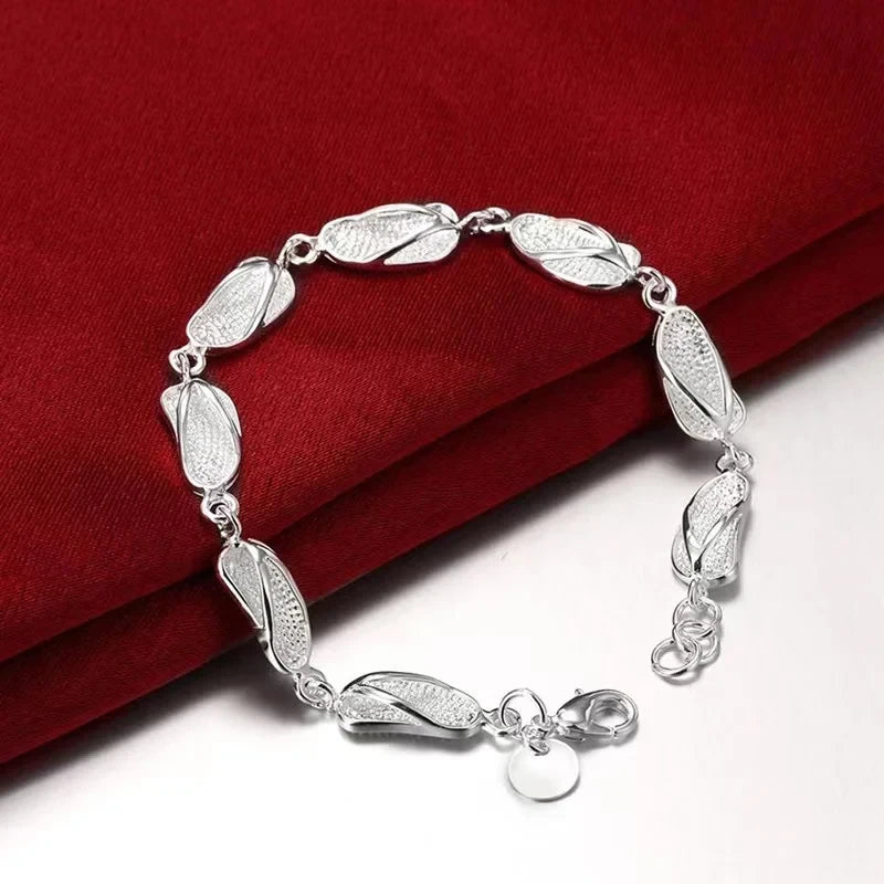 New High-end Women's Mens Fine S925 Sterling Silver Bracelet Fashion Jewelry Gift Men's 10MM Square Beautiful Gem