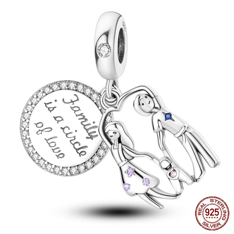 new in Real 925 Sterling Silver Boys and Girls Bicycle Charms Beads Fit Qikaola 925 Original Bracelets Fine DIY Jewelry Making