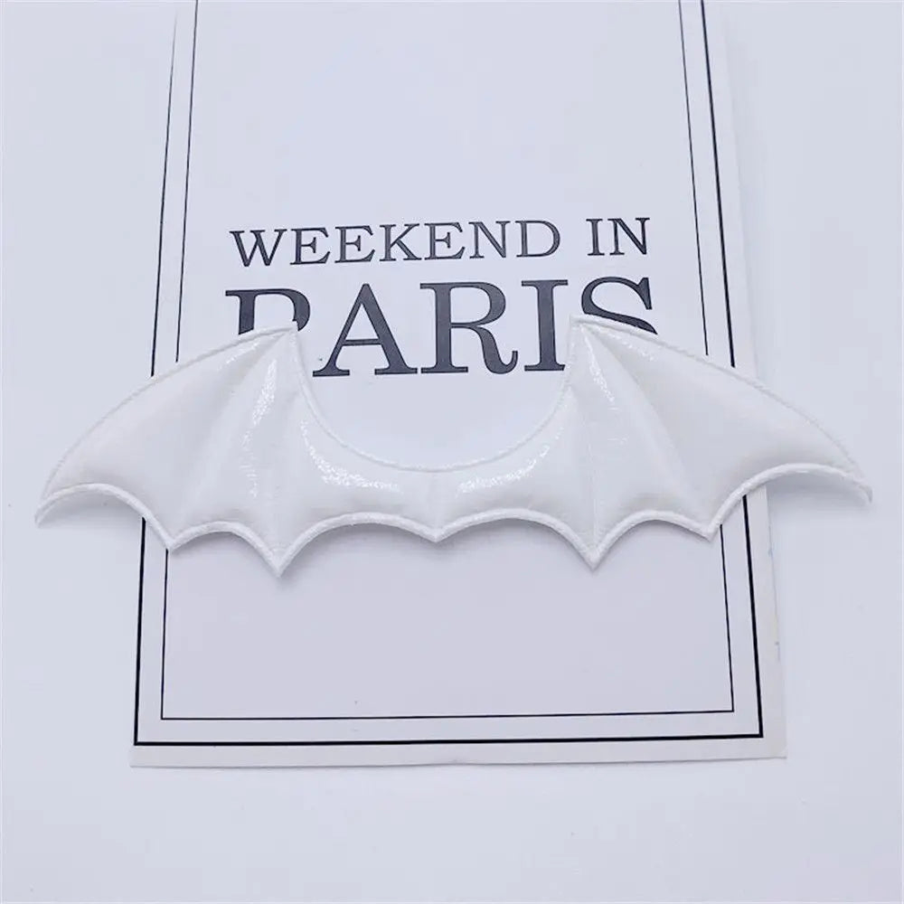 1/15Pcs 14.5*4CM Halloween Costume Fabric Demon Bat Wings Leather Patch Padded