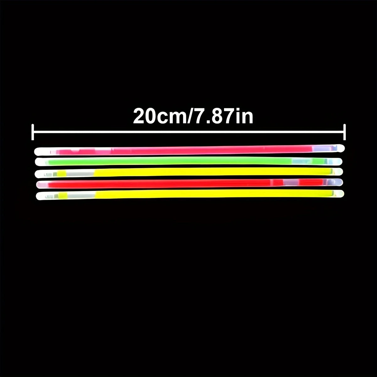 30/60PCS Plastic Glow Sticks Bulk 8 Inch Multicolor Glow in the Dark Accessories for Party Decorations Emergency Lighting ZSY