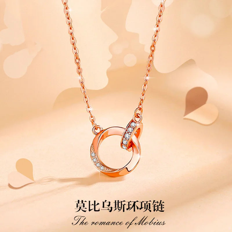 925 Sterling Silver AAA Zircon Necklace Chain High Quality Fashion Jewelry For Women Men Wedding Birthday Party Gift