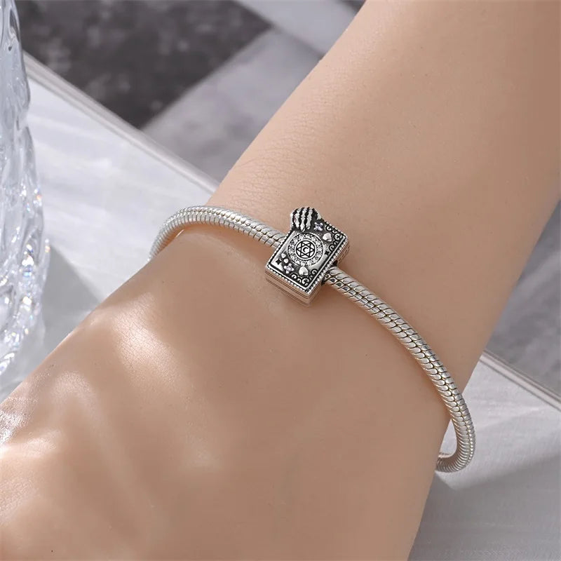 Original Charms 925 Silver Halloween Series & Flying Witch Pendant Charms Fits 3mm Original Bracelet For Women DIY Jewelry Gifts