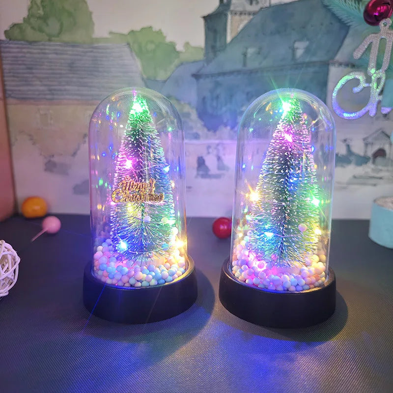 2025 New Christmas Decoration Glow LED Christmas Tree Snowman Ornaments Home Room Decor Xmas Navidad New Year Accessories Gift