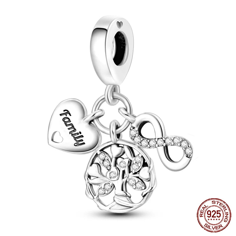 925 Silver Fashion Camera Coffee Cup Flower Charms Beads Fit Qikaola 925 Original Bracelet DIY Birthday Jewelry Making For Women