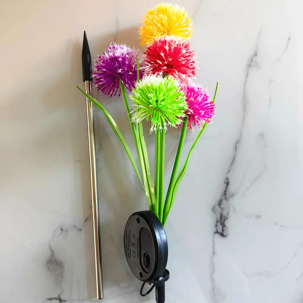 Garden Solar Flower Lawn Lights For Outdoor Decoration Yard Light Waterproof Landscape Solar-Powered LED Lamps 500