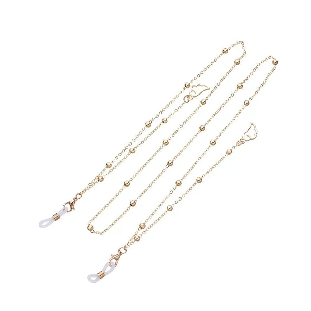 New Fashion Women Eyeglass Chain Hollow Star Pearl Beaded Sunglasses Reading Glasses Lanyard Eyewear Holder Neck Strap Rope