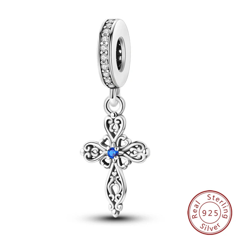 100% Real 925 Sterling Silver Classic Devil's Eye Charms Beads For Women Fit Original Qikaola Bracelets Fine DIY Jewelry Making